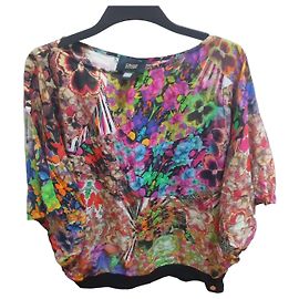 Autre Marque Cavalli Class Multicolour Floral Silk Blouse Multiple colors