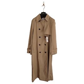 Trench Coat Marella em cetim de algodão bege Bege