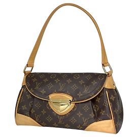 Bolso de hombro Louis Vuitton Beverly MM Castaño