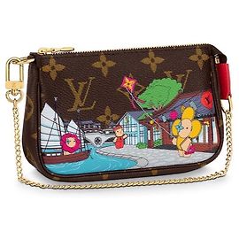 Louis Vuitton Pochette Mini Tela Monogram Marrone Monogramma