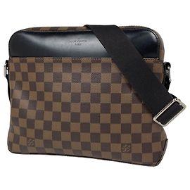 Borsa a tracolla Louis Vuitton Jake Messenger PM Marrone Damier ebene