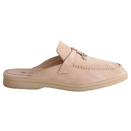 Mocassins Loro Piana en daim beige Beige