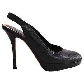 Décolleté Dior in pelle nera taglia 37 Nero