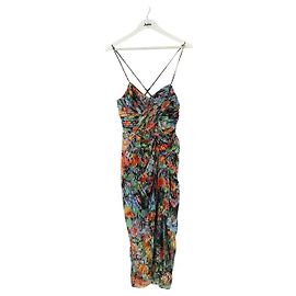 The Kooples Multicolored Silk Dress Multiple colors