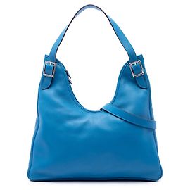 Borsa Hermès Swift Massai Cut 40 blu Blu