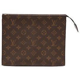 Beauty case Louis Vuitton Monogram marrone 26 Clutch Bag Marrone