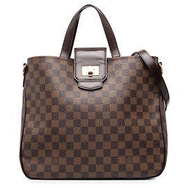 Borsa Cabas Rosebery Louis Vuitton Damier Ebene Marrone Marrone