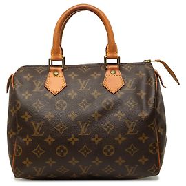 Sac Boston Louis Vuitton Monogram Speedy 25 Marron Marron