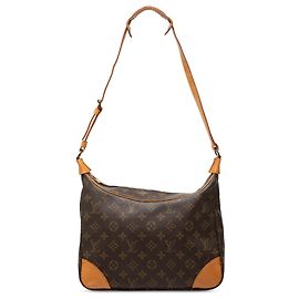 Borsa a tracolla Louis Vuitton Monogram Boulogne 30 Marrone Marrone