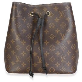 Louis Vuitton Black Monogram Canvas NeoNoe MM Marrone Nero