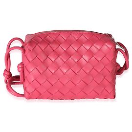Bottega Veneta Pink Intrecciato Nappa Mini Loop Rosa Porpora