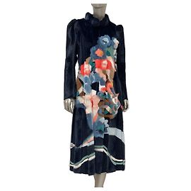 FendiCoat with Multicolor Floral Intarsia Sz.42 Pre-owned Other