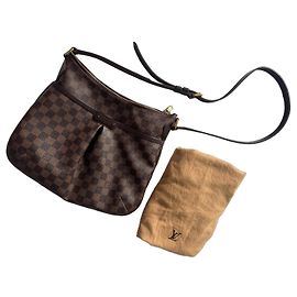 Louis Vuitton Borsa a Tracolla Bloomsbury GM Damier Ebene Marrone