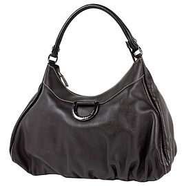 Bolsa de Ombro Gucci Abbey em Couro Marrom