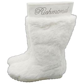 John Richmond Richmond Stivali in pelliccia bianchi Bianco