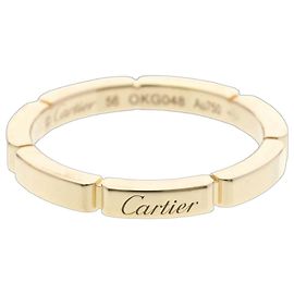 Cartier Maillon Panthère Pink Gold Band Ring Golden