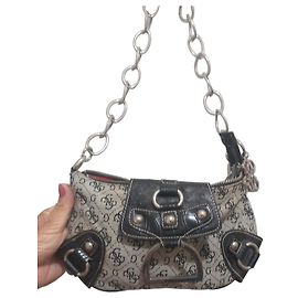 Sac Guess Monogram Y2K Noir Beige