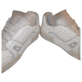 Louis Vuitton LV Trainer Sneaker Uniform in White Leather