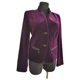 Autre Marque Veste en velours violette Madeleine Violet