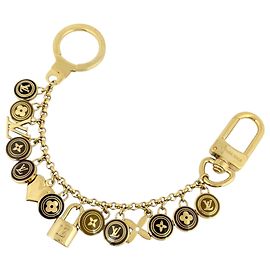 Louis Vuitton Portefeuille Chaine Pastille Keychain Dourado