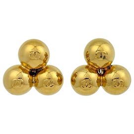 Orecchini a clip Chanel Coco Mark D'oro