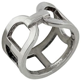 Hermès Hermes Ever Chaine d'Ancre MM Ring Silvery