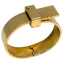 Céline Brazalete para mujer Celine chapado en oro Dorado