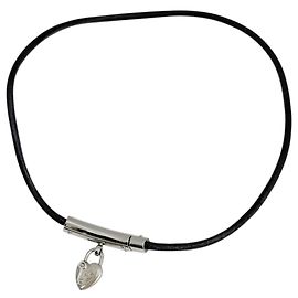Hermès Bracciale con ciondolo a cuore Hermes Viviride Nero