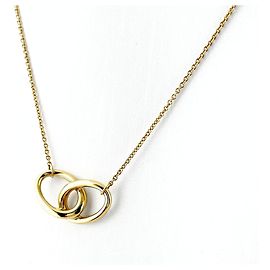 Autre Marque Tiffany & Co. Double Loop Yellow Gold Pendant Necklace Other