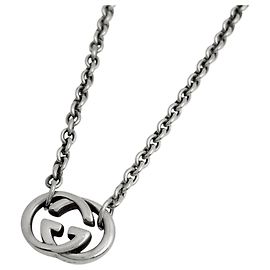 Gucci Interlocking G Silver Necklace Silvery