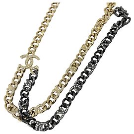 Chanel Halskette Gold und Schwarz Schwarz Golden