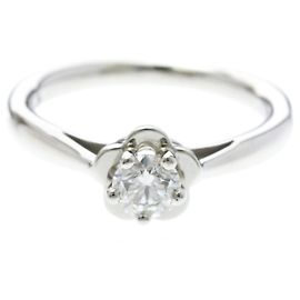 Chanel Camellia Engagement Ring Silvery