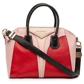 Bolso Givenchy Antigona Architect Small de piel de cabra rosa Rosa