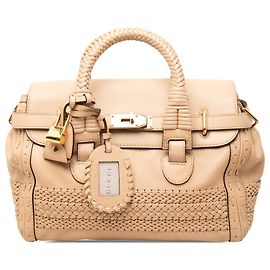 Bolsa Gucci Beige Medium em couro de bezerro feita à mão Bege