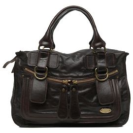 Bolsa Bay Chloé em couro marrom Large Marrom Castanho escuro