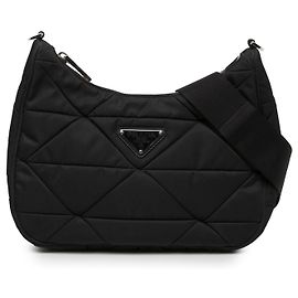 Bolso bandolera Prada de Re-Nylon acolchado negro Negro