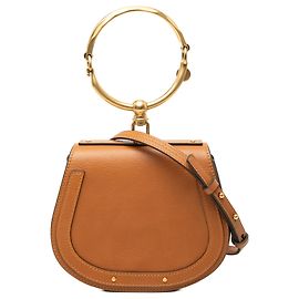 Sac Nile Chloé en cuir marron, petit modèle Marron