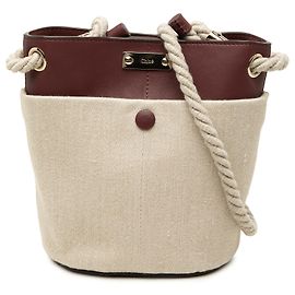Picca borsa secchiello Chloé in tela beige Beige