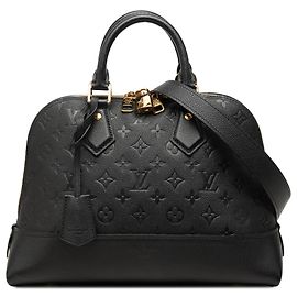 Louis Vuitton Black Monogram Empreinte Neo Alma PM Negro
