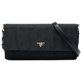 Borsa a tracolla Prada in Tessuto nero Nero