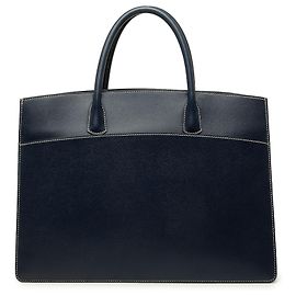 Hermès Blue Courchevel Whitebus GM Bleu Bleu Marine