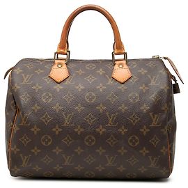 Louis Vuitton Brown Monogram Speedy 30 Marron