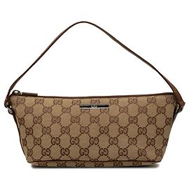 Gucci Beige GG Canvas Boat Beige
