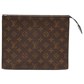 Necessaire Louis Vuitton Brown Monogram 26 Marrom