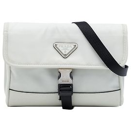 Prada White Saffiano Trimmed Re Nylon Smartphone Case White