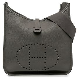 Hermès Gray Clemence Evelyne III 29 Marrom Cinza antracite