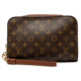 Louis Vuitton Brown Monogram Orsay Castaño