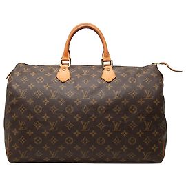 Louis Vuitton Brown Monogram Speedy 40 Marrone