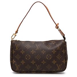 Louis Vuitton Brown Monogram Pochette Accessoires Marrom