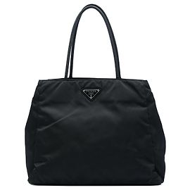 Prada Black Tessuto Tote Black